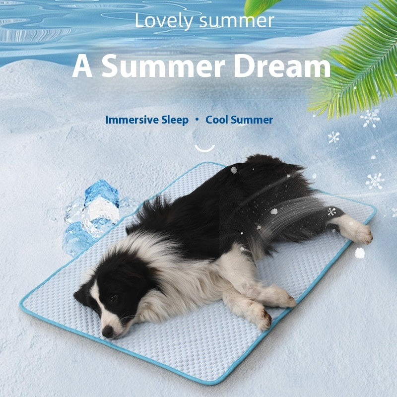 Pet cooling gel mat for dogs and cats in summer
