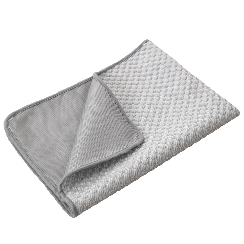 Grey pressure activated Pet Cooling Gel Mat for hot weather