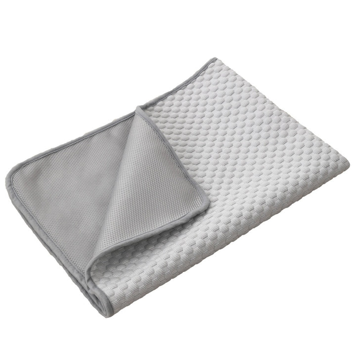 Grey pressure activated Pet Cooling Gel Mat for hot weather