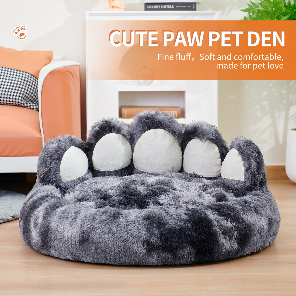 Semi enclosed pet den with removable washable inner mat