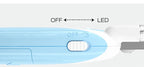 Close-up of the OFF to LED slide switch on the LED Pet Nail Clippers