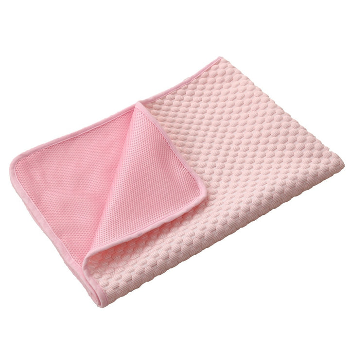 Beige Pet Cooling Gel Mat sized for a small dog or cat