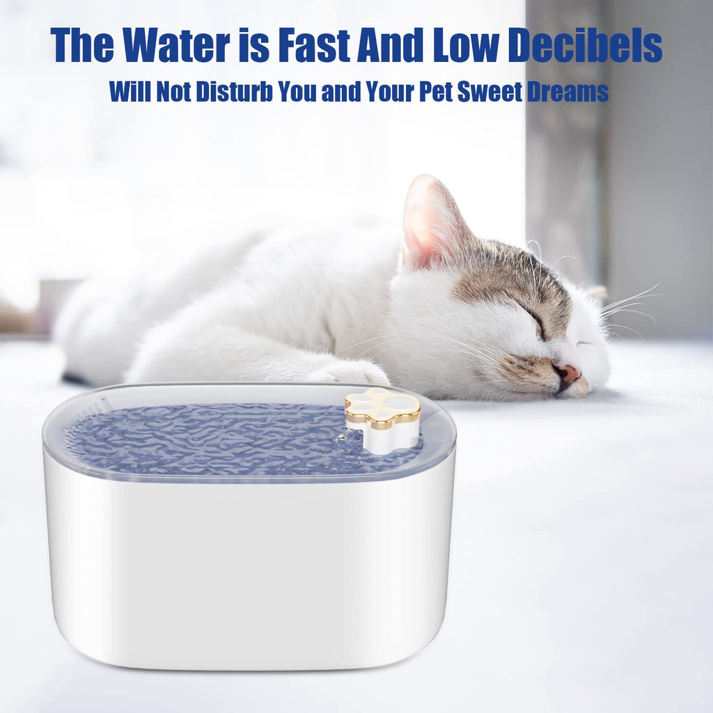 MATERA PET 3L water fountain that uses these replacement filters – ultra-quiet