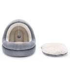 Crystal Velvet Cat House Bed