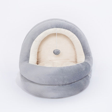 Crystal Velvet Cat House Bed