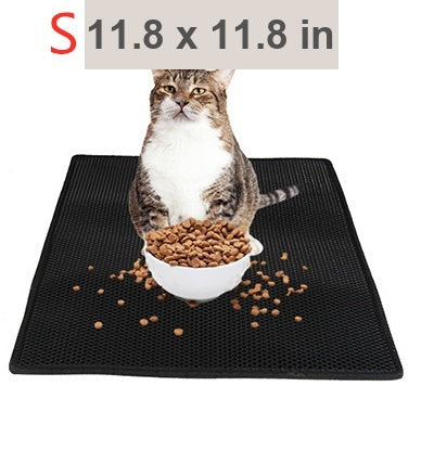 MATERA PET cat litter trapping mat placed in front of a litter box