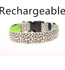 MATERA PET LED dog collar shown in the available colours