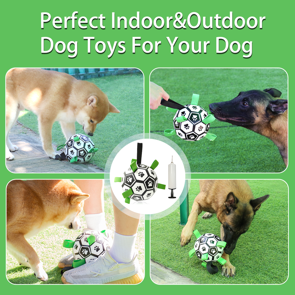 Hand pump included with the MATERA PET interactive dog ball