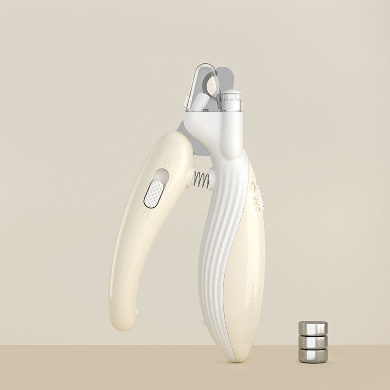 Cream MATERA PET LED Pet Nail Clippers