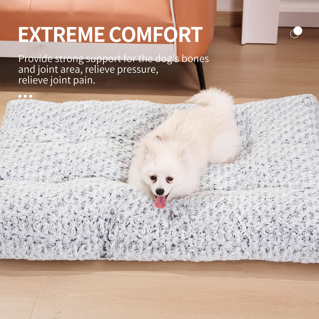 Quilted MATERA PET dog mattress showing its deep cotton filling