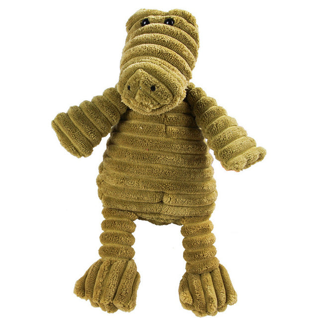 MATERA PET Squeaky Corduroy Animal Plush Toy — photo 7 of 21