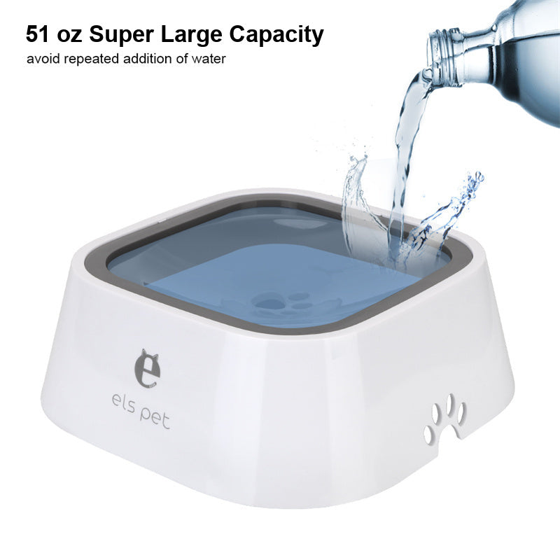 Filling the 51 oz floating water bowl - a full day of water in one pour