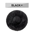 Raised rim of the MATERA PET donut dog bed giving head support