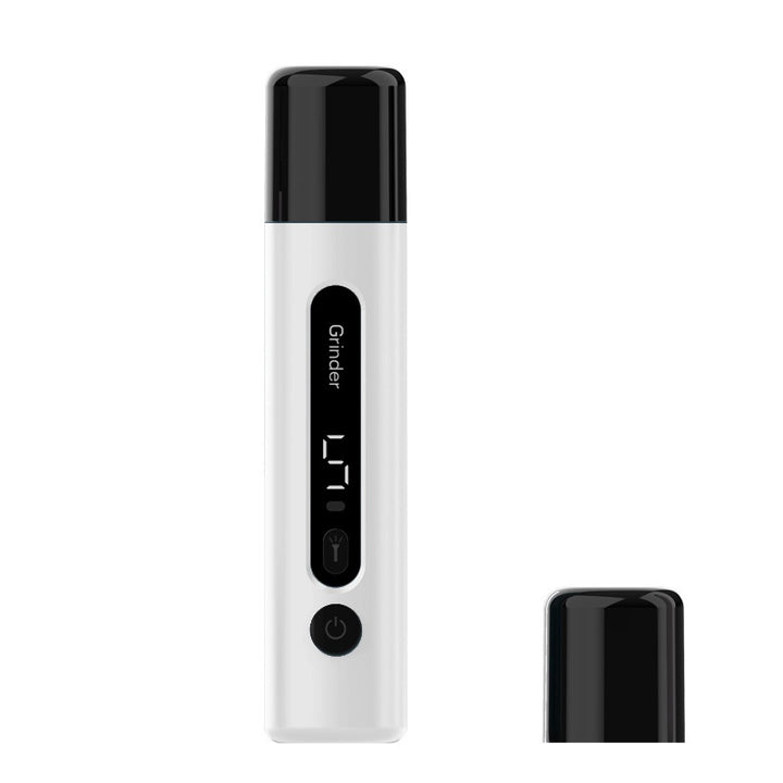 MATERA PET quiet electric pet nail grinder in white with black cap, for dog and cat paw care