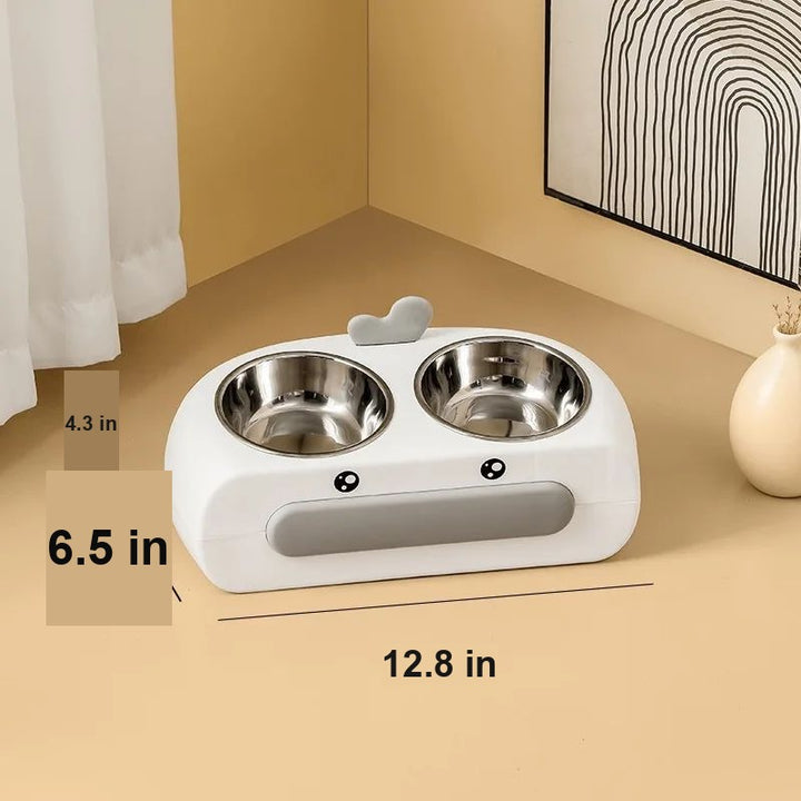 Double Stainless Steel Pet Bowl
