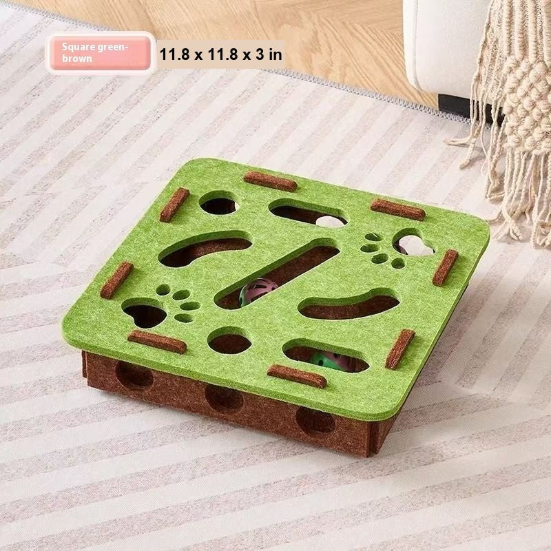 Felt Cat Puzzle Box