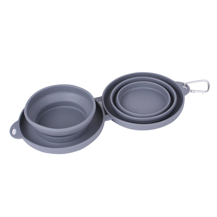 MATERA PET foldable double bowl – hiking and camping companion for dogs