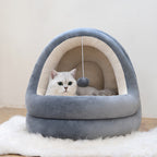 Crystal Velvet Cat House Bed