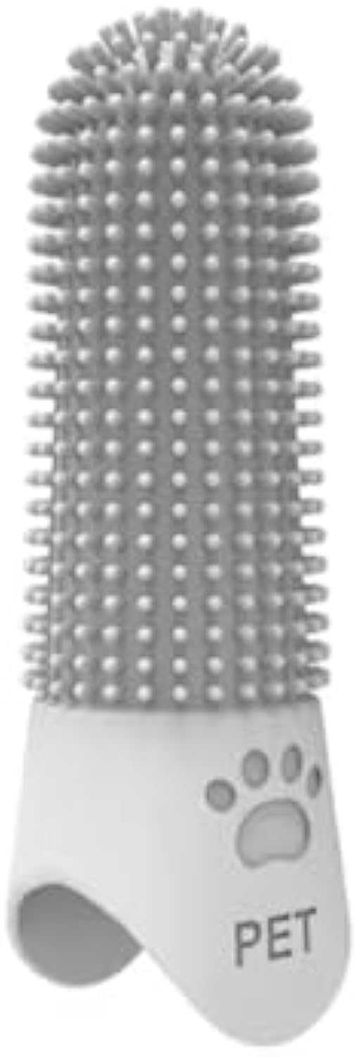 Bristle pattern of the MATERA PET 360 degree pet toothbrush