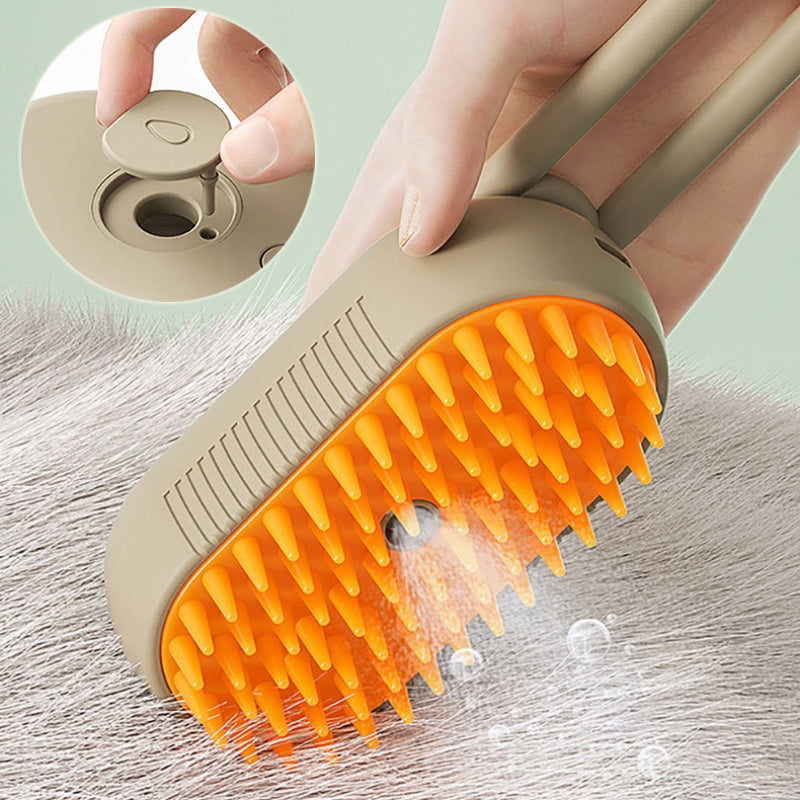 MATERA PET USB rechargeable steam grooming brush for pets