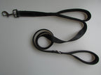 MATERA PET reflective double-handle dog leash in black with padded traffic handle