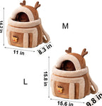 Plush Reindeer Pet Carrier Backpack