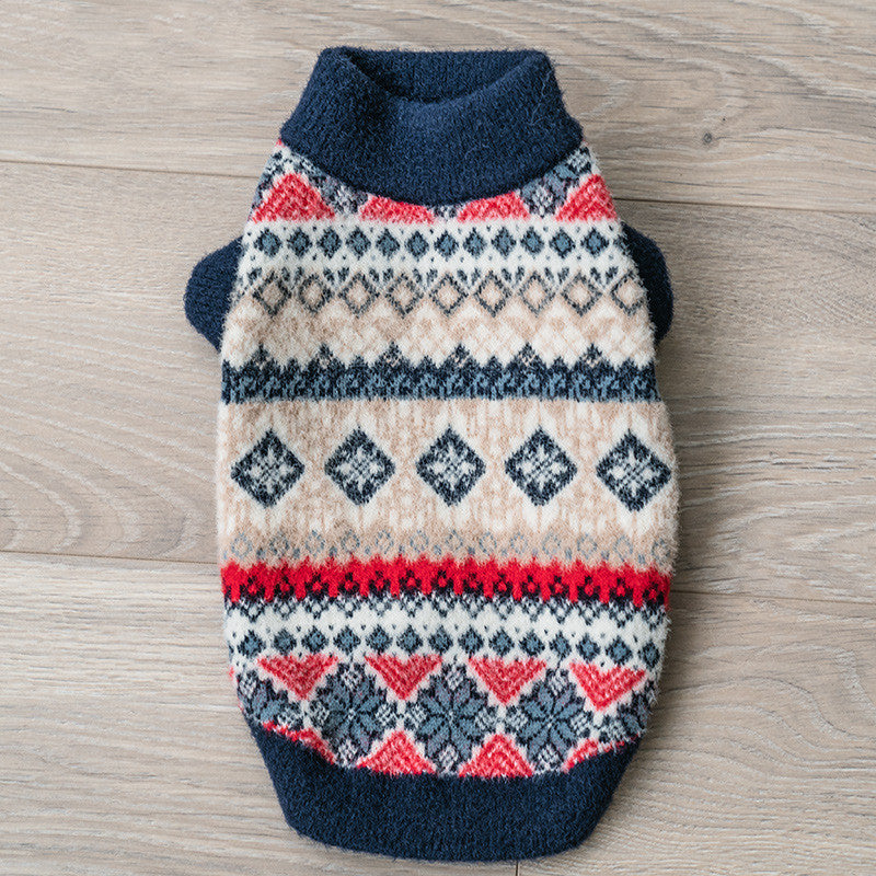 MATERA PET Nordic Pattern Faux Mink Velvet Dog Sweater — photo 4 of 6