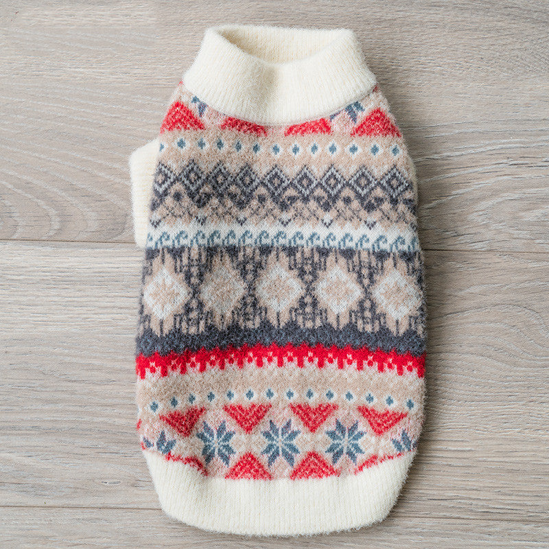 MATERA PET Nordic Pattern Faux Mink Velvet Dog Sweater — photo 6 of 6