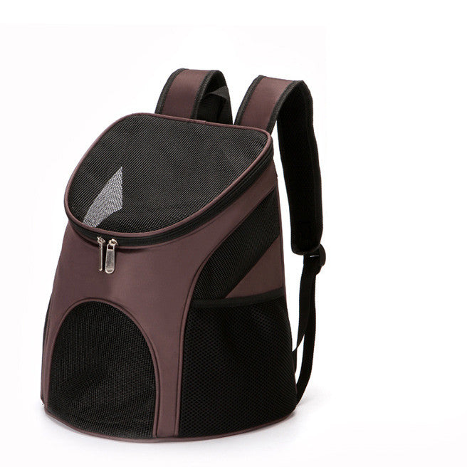 MATERA PET cat carrier backpack – top mesh window open view