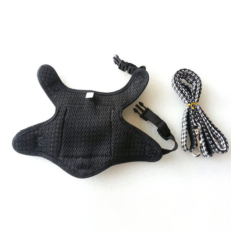 MATERA PET dog harness vest – front pocket embroidery detail