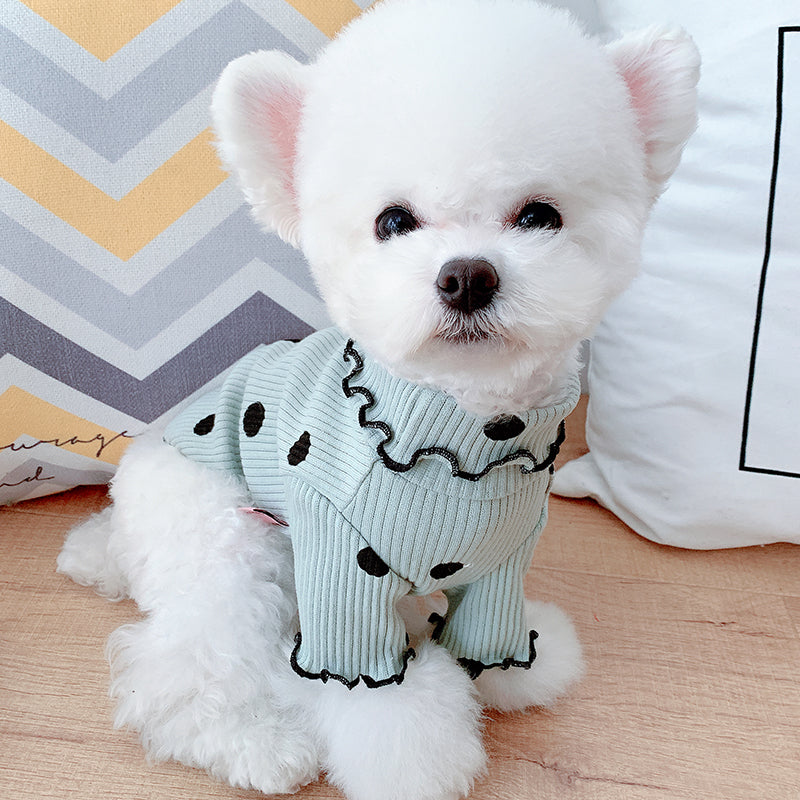 MATERA PET Polka Dot Turtleneck Dog Sweater — photo 5 of 9