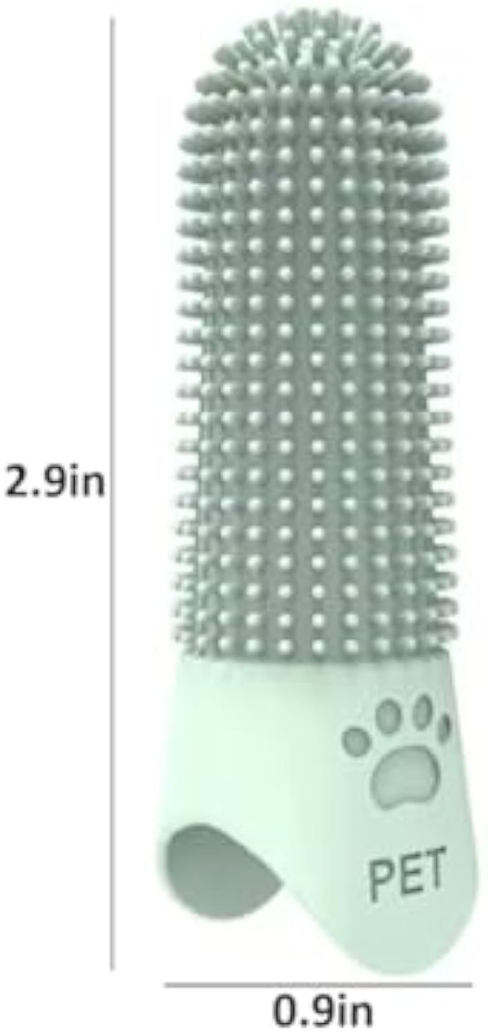 MATERA PET soft finger toothbrush sized for small and large pets