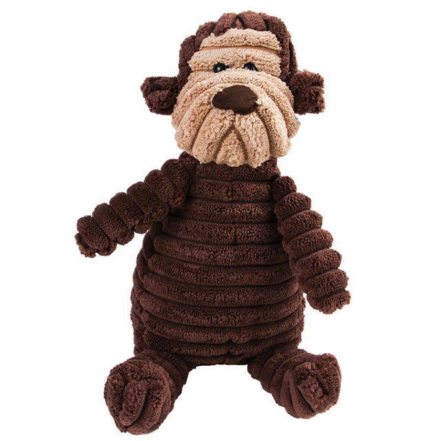 MATERA PET Squeaky Corduroy Animal Plush Toy — photo 16 of 21