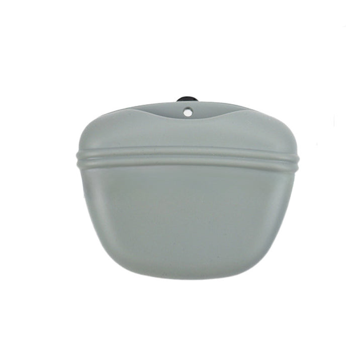 MATERA PET silicone dog treat pouch in Gray for leash and recall training