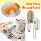 MATERA PET electric steam spray massage grooming brush for cats and dogs