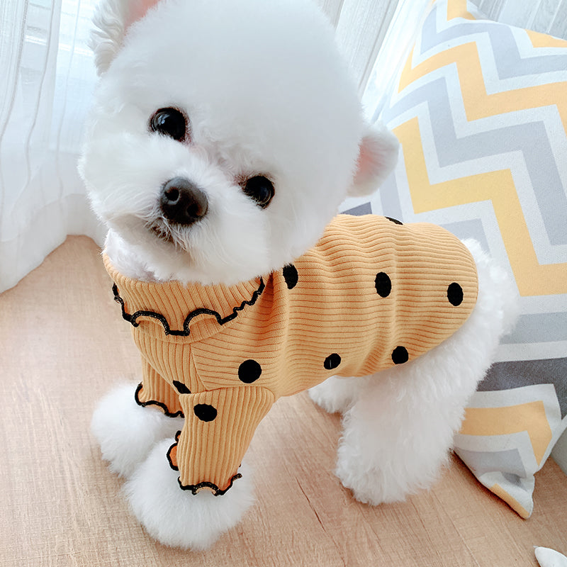 MATERA PET Polka Dot Turtleneck Dog Sweater — photo 7 of 9