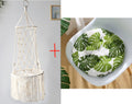 Handwoven MATERA PET boho cat swing bed suspended from a hook
