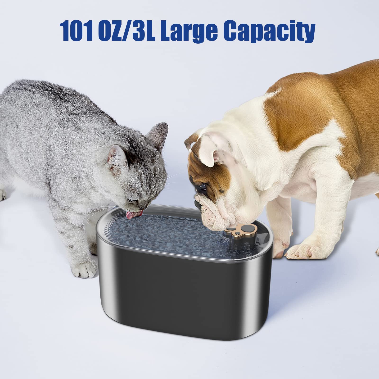 MATERA PET 3L pet water fountain – cat drinking fresh flowing water