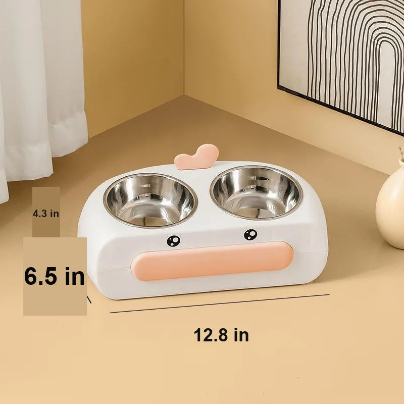 Double Stainless Steel Pet Bowl