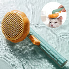 MATERA PET self-cleaning steel wire pet deshedding brush