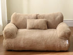 MATERA PET plush cat bed – soft velvet upholstery close-up