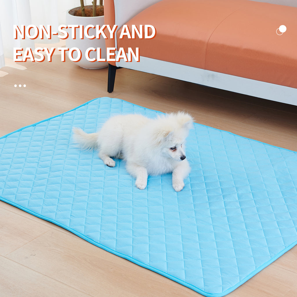 Grey self cooling mat with waterproof top layer