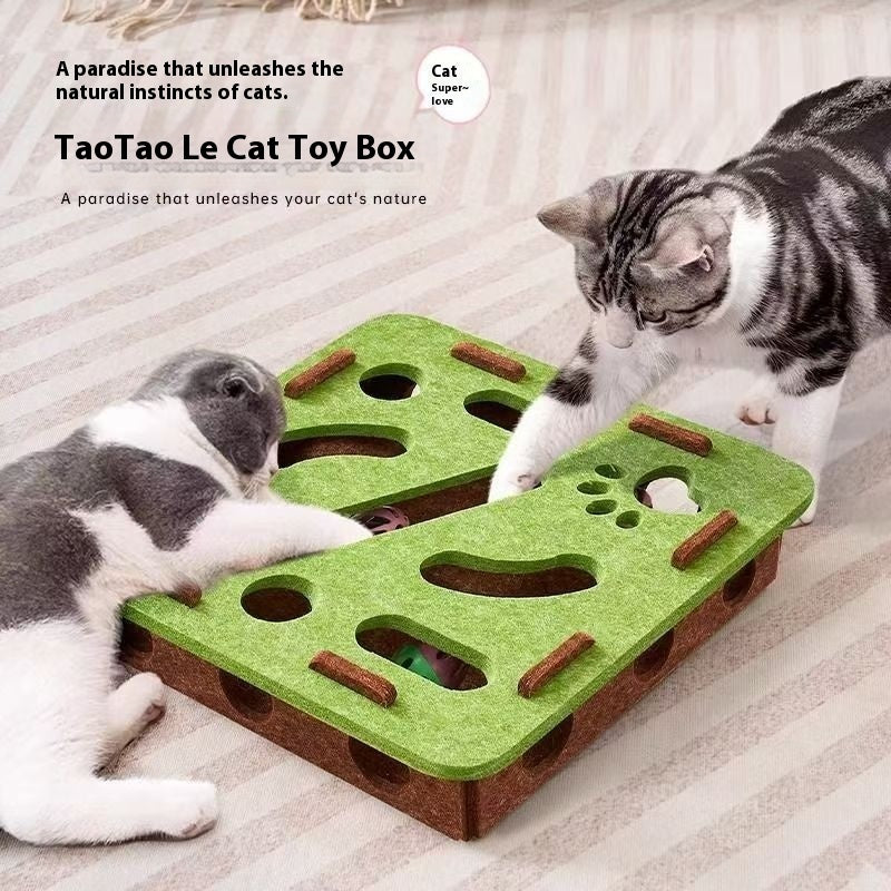 MATERA PET cat hole board toy for indoor cats and kittens