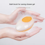 MATERA PET silicone bath brush – ergonomic hand strap for a secure grip
