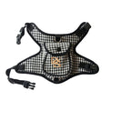 MATERA PET houndstooth harness vest – back D-ring leash attachment detail