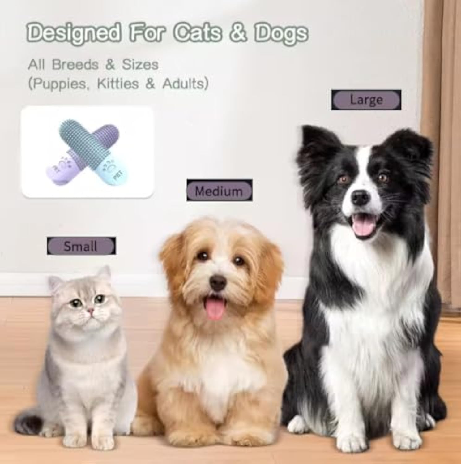 MATERA PET pet toothbrush rinsing clean in a few seconds