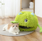 Round Fluffy Cat Bed