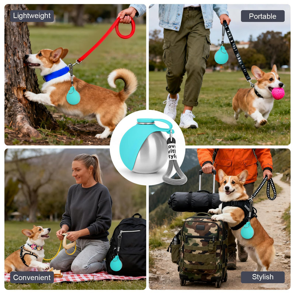 One handed operation of the dog water bottle