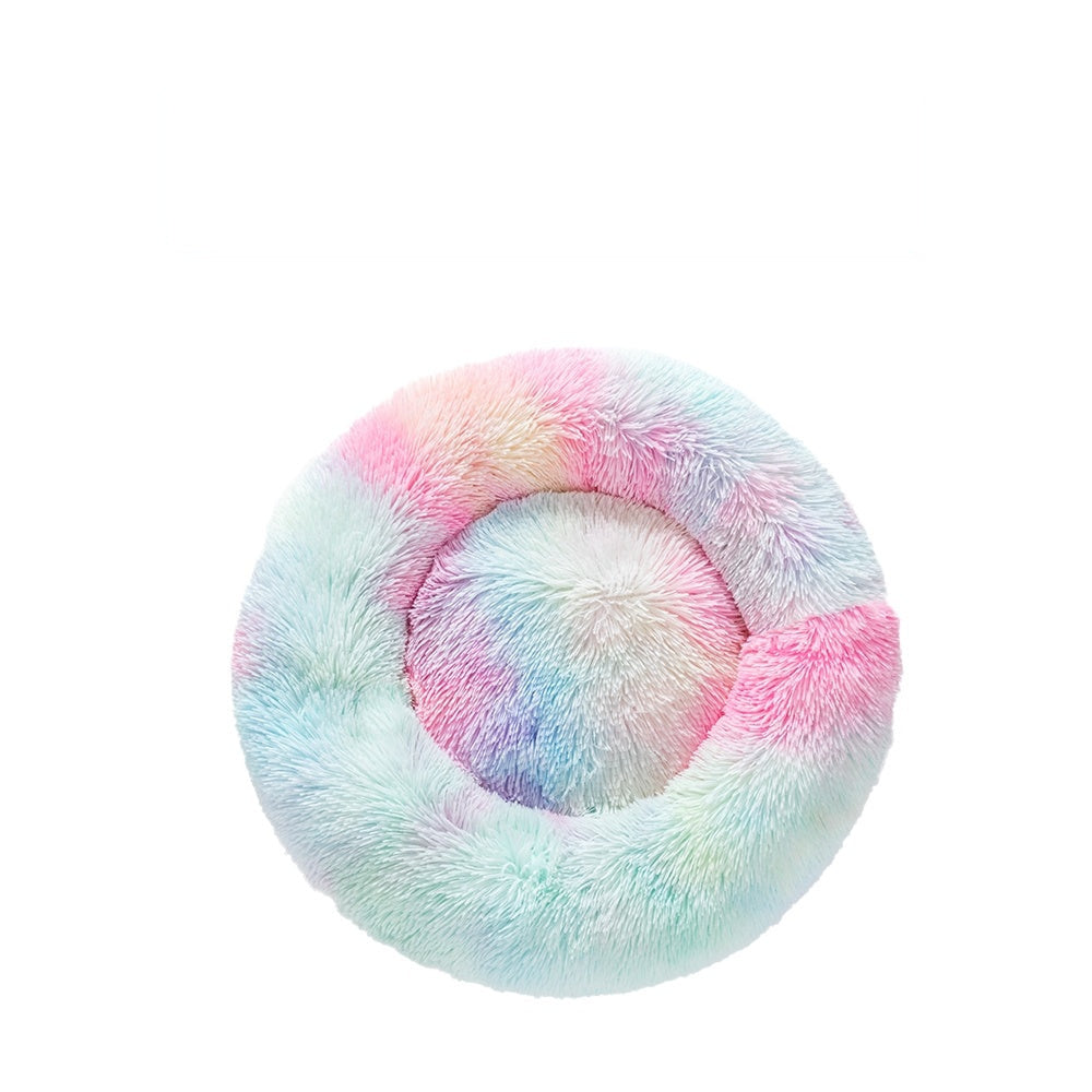 Fluffy Donut Calming Dog Bed