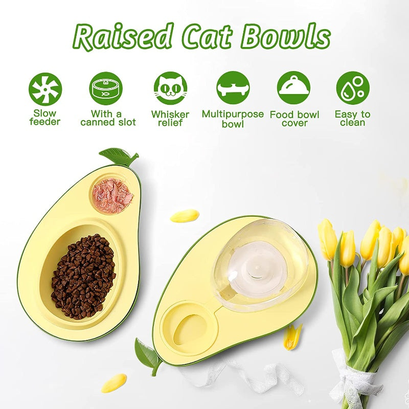 Slow feeding bowl filled with small pet food